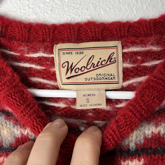 Woolrich oversized wool faire isle sweater - Picture 3 of 10